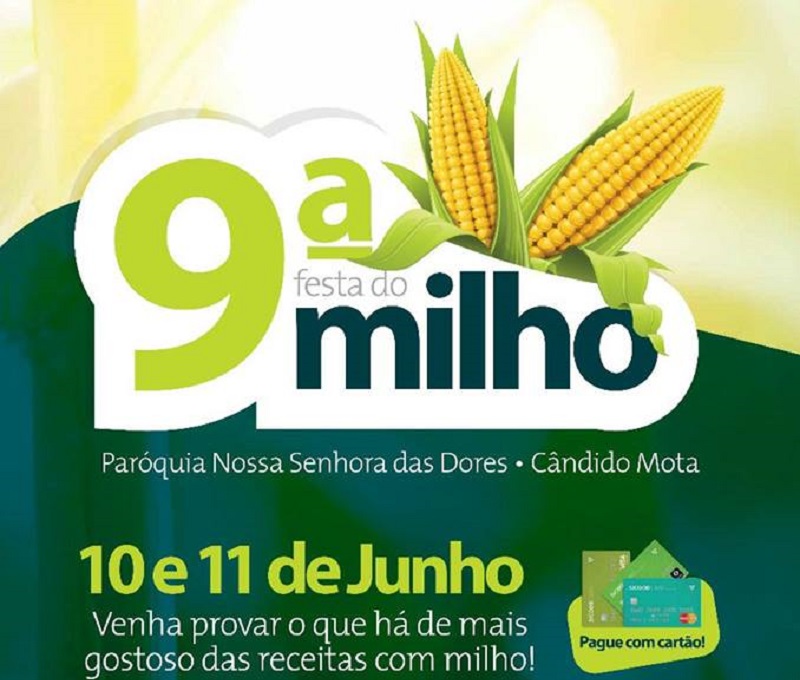 Neste sábado e domingo tem festa do milho em Cândido Mota