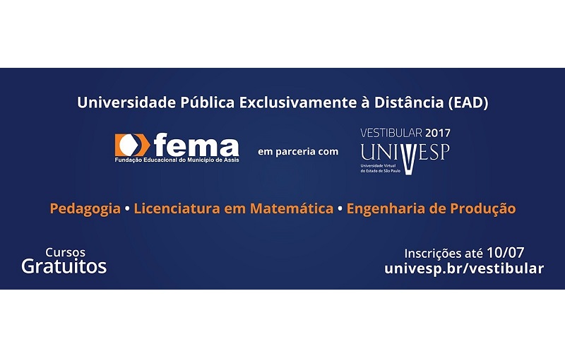 Inscrições para o Vestibular da UNIVESP terminam dia 10