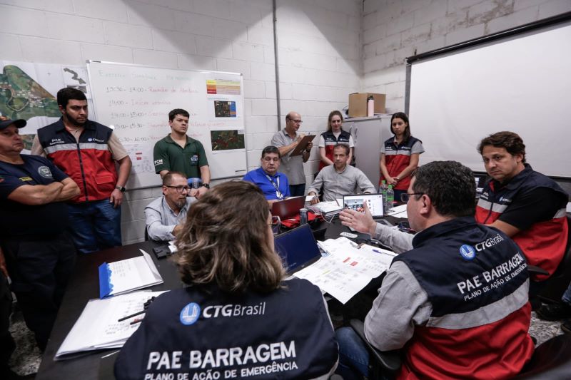 CTG Brasil realiza simulados de evacuação de emergência de barragem