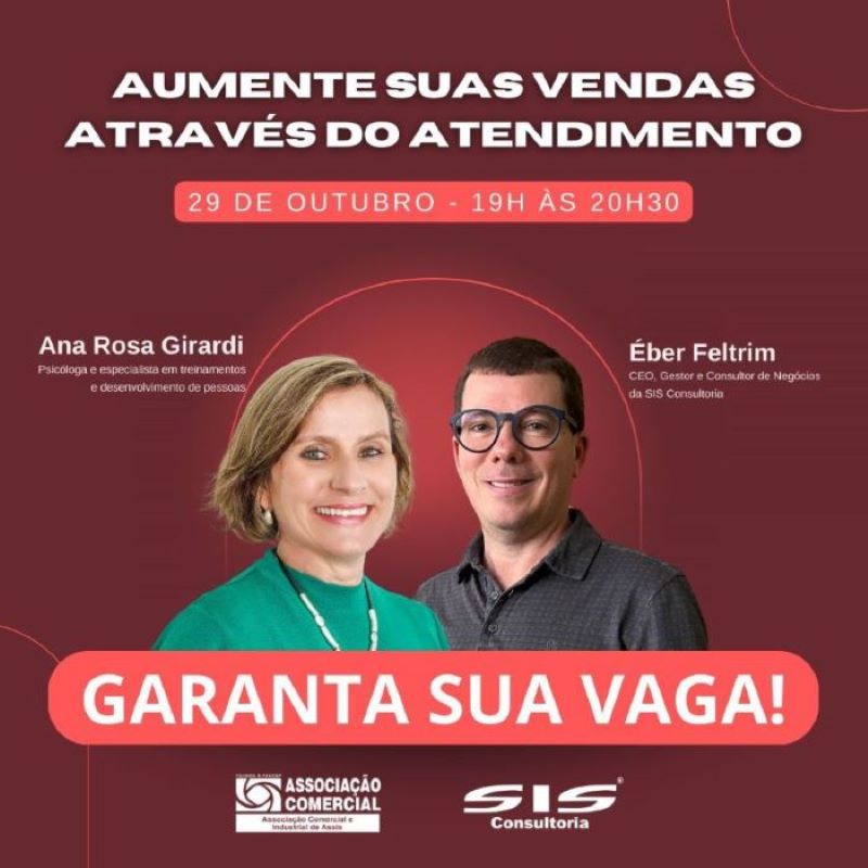 ACIA realiza evento sobre atendimento em vendas no dia 29