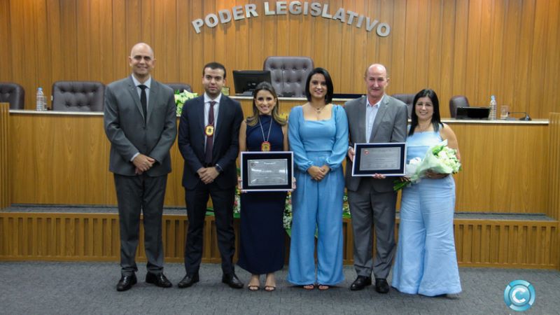 Delegada e empresário são homenageados com o Título de Cidadão Assisense