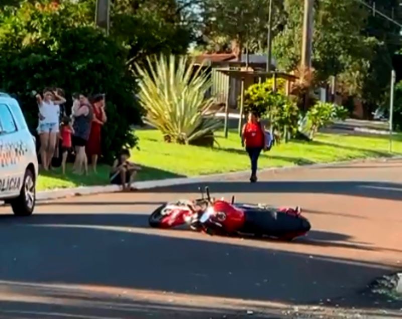 Idosa morre ao ser atingida por motocicleta