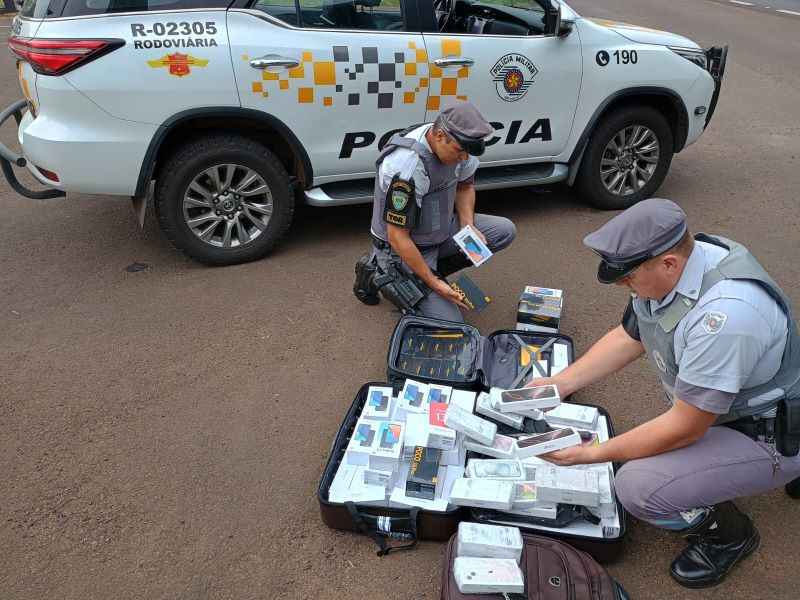 Polícia Rodoviária apreende celulares sem notas fiscais em Rodovia de Assis