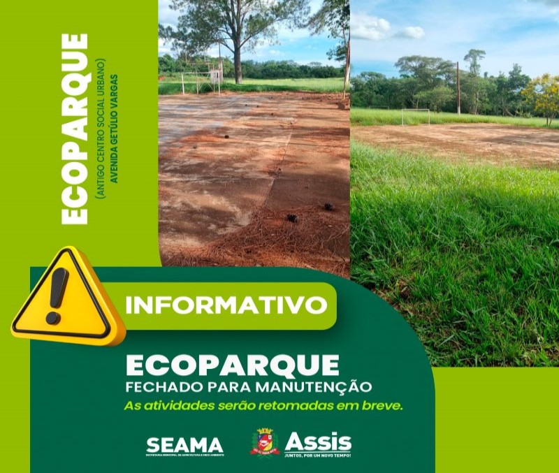 Ecoparque está fechado para manutenção