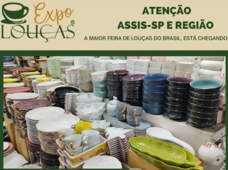 Casa da Criança convida para Expo Louças que acontece, hoje, durante o dia todo