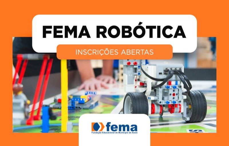 Terminam hoje, 6, as inscrições para o curso gratuito de robótica da FEMA