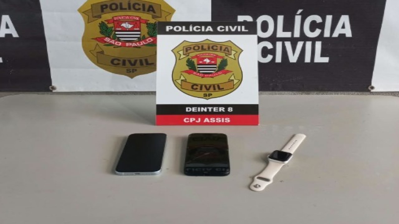 Operação Rastro Digital recupera dois celulares e Apple Watch em Assis e região