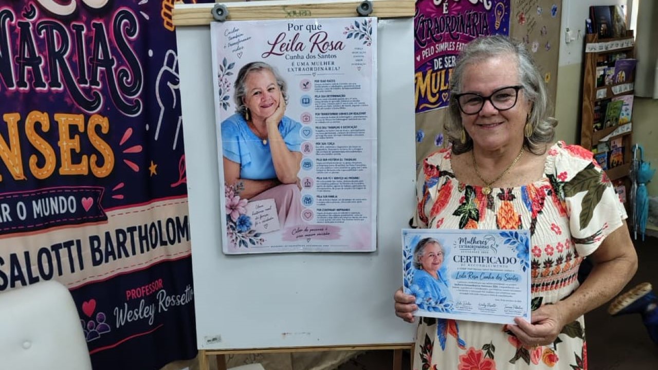Projeto homenageia Leila Rosa por trajetória de cuidado e superação