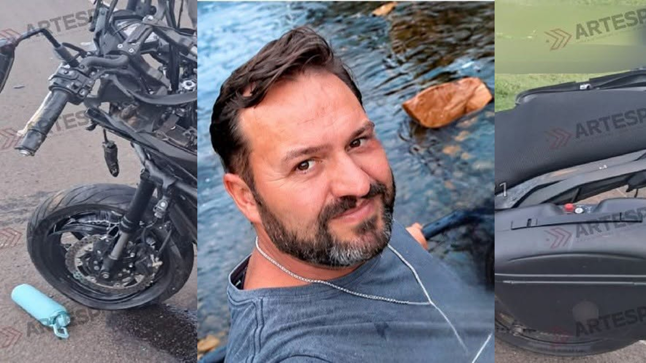 Motociclista morre ao bater em carreta em Paraguaçu Paulista; esposa está em estado grave