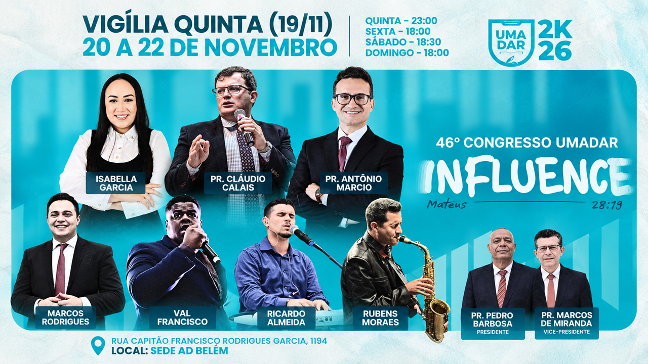 Assis recebe o 46º Congresso de Jovens da UMADAR entre os dias 19 e 22 de novembro